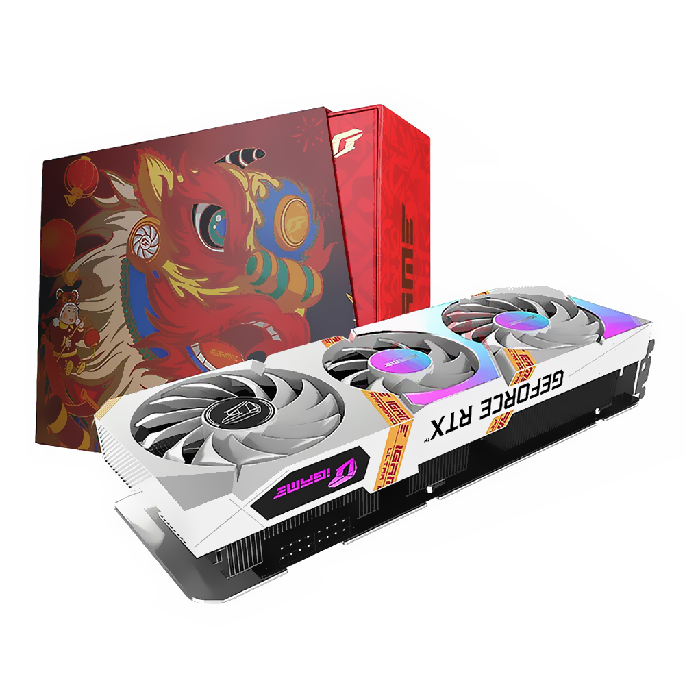 Placa de Vídeo Colorful iGame Ultra White OC 8GB GeForce RTX3050 GDDR6 / RGB - RTX3050 ULTRA WHITE OC