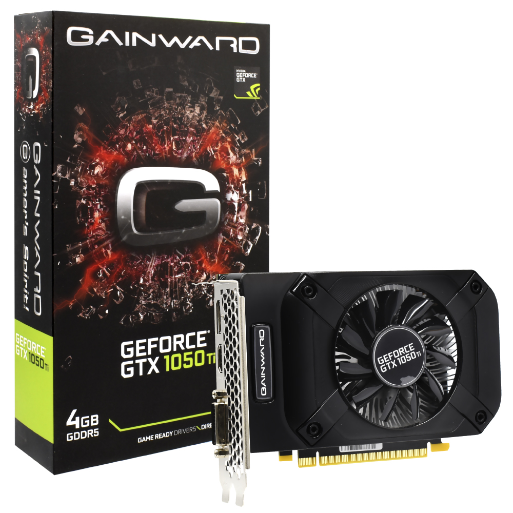 Placa de V deo Gainward 4GB GeForce GTX1050Ti GDDR5 NE5105T018G1