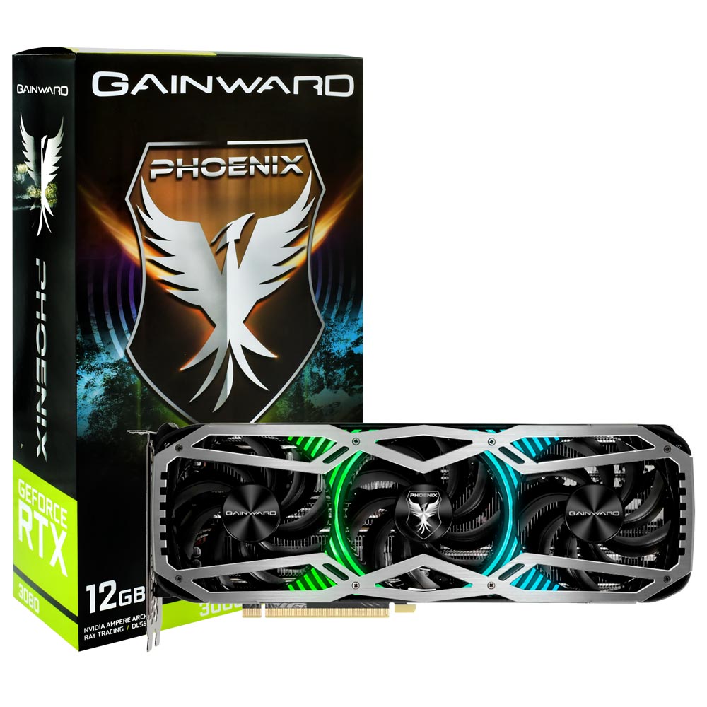 Placa de Vídeo Gainward Phoenix 12GB GeForce RTX3080 GDDR6X - NED3080019KB-132AX