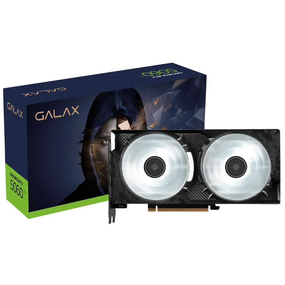 Placa de Vídeo Galax 1-Click OC 16GB GeForce RTX5060TI GDDR7 - 56IZN8MDCPOC
