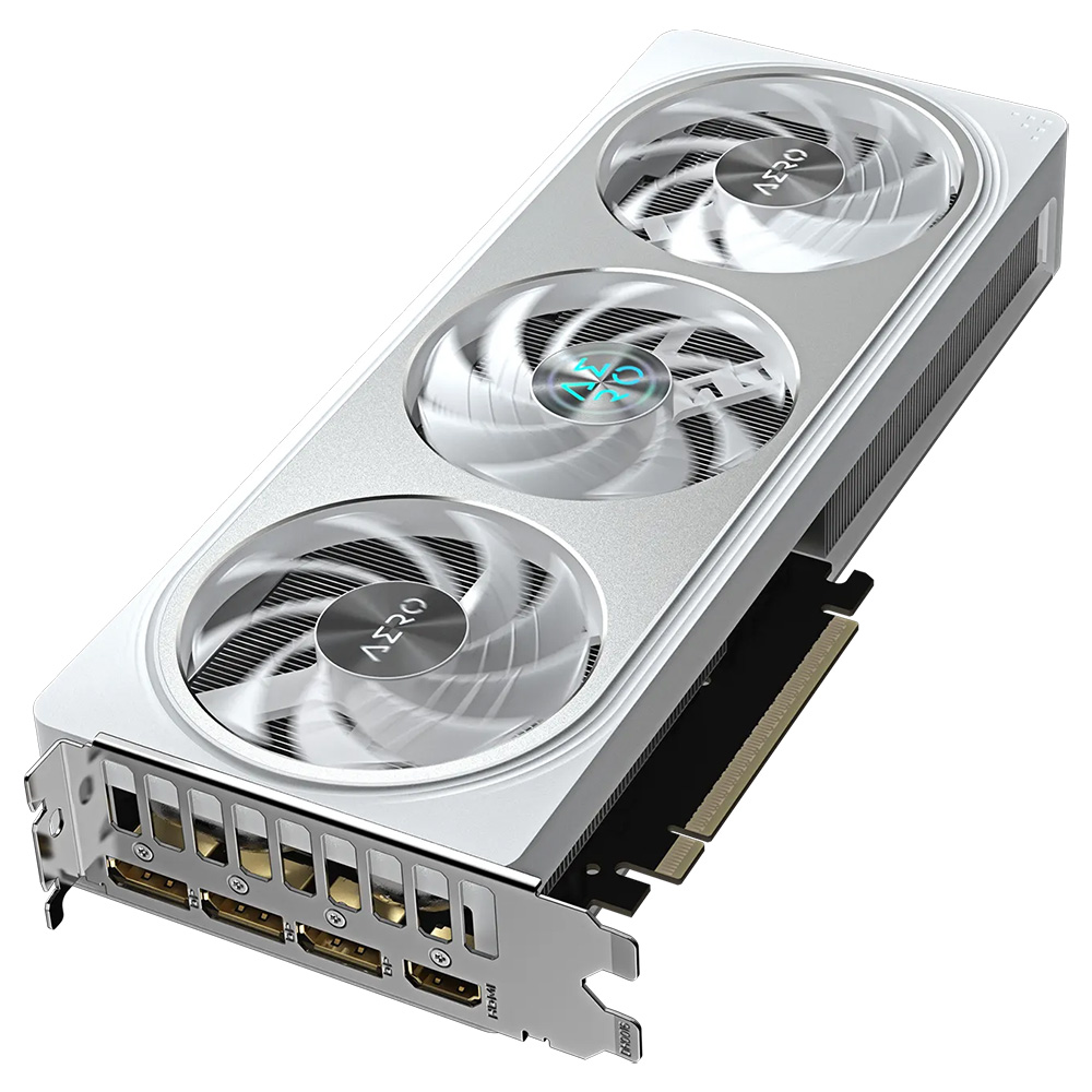 Placa de Vídeo Gigabyte AERO OC WH 16GB GeForce RTX5060TI GDDR7 - GV-N506TAERO OC-16GD