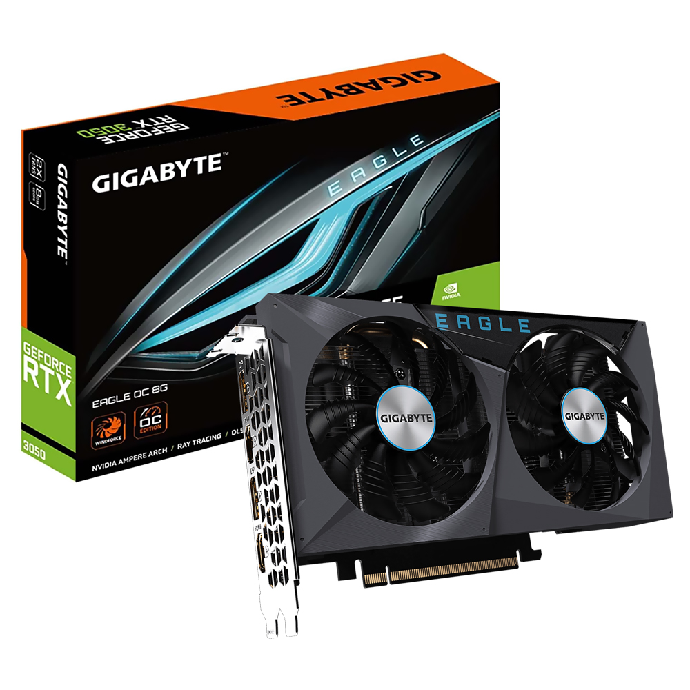 Placa De Vídeo Gigabyte Eagle Oc 8gb Geforce Rtx3050 Gddr6 Gv N3050eagle Oc 8gd No Paraguai 7218