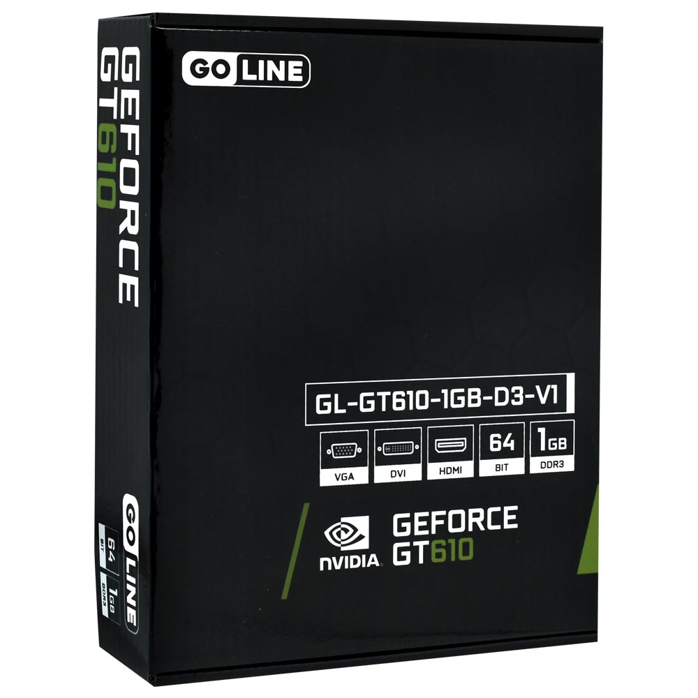 Placa de Vídeo Goline 1GB GeForce GT610 DDR3 - GL-GT610-1GB-D3-V1