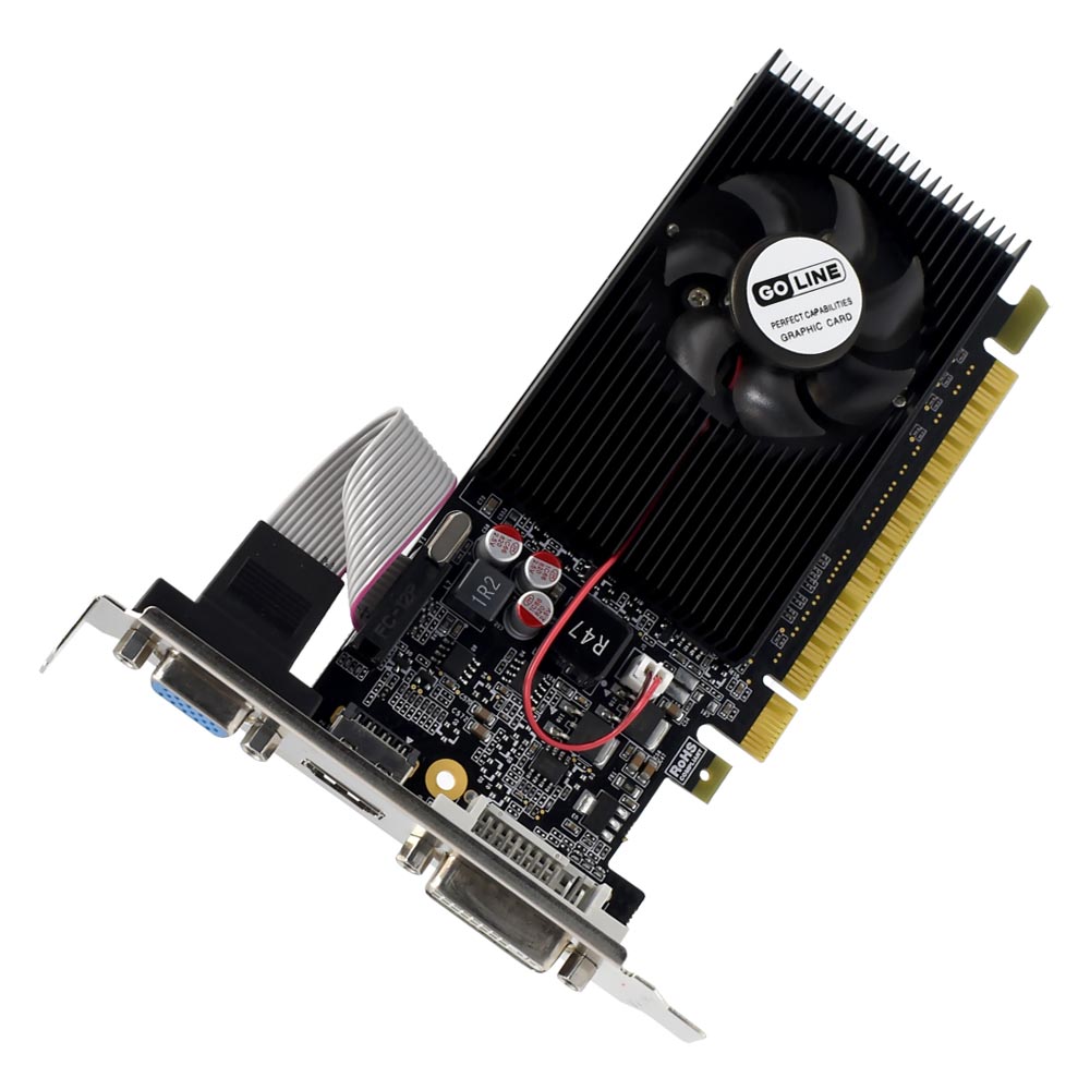 Placa de Vídeo Goline 2GB GeForce GT610 DDR3 - GL-610-2D3 (OEM)