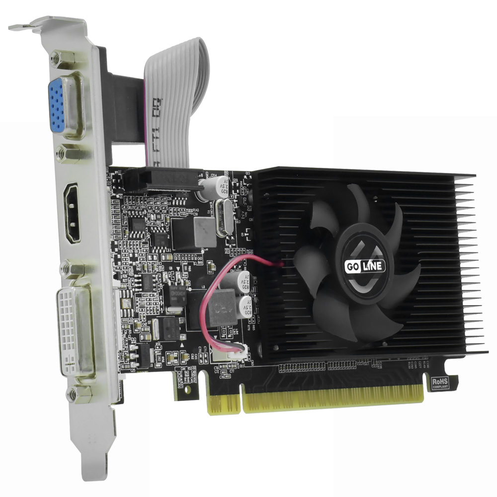 Placa de Vídeo Goline 2GB GeForce GT610 DDR3 - GT-610-2GB-D3