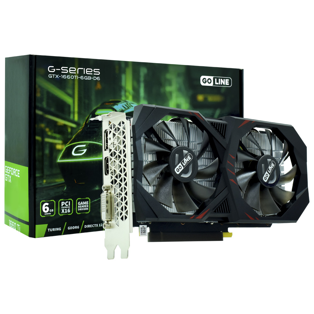 Placa de Vídeo Goline 6GB GeForce GTX1660TI GDDR6 - GTX-1660TI-6GB-D6 no  Paraguai - Visão Vip Informática - Compras no Paraguai - Loja de Informática