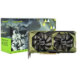 Placa de Vídeo Manli Twin 8GB GeForce RTX4060 GDDR6 - M-NRTX4060/6RGHPPP-M2560