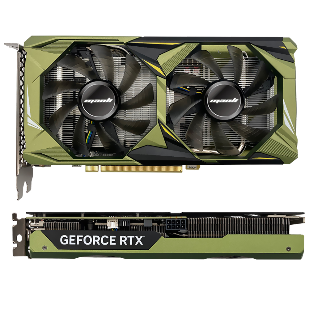 Placa de Vídeo Manli Twin 8GB GeForce RTX4060 GDDR6 - M-NRTX4060/6RGHPPP-M2560