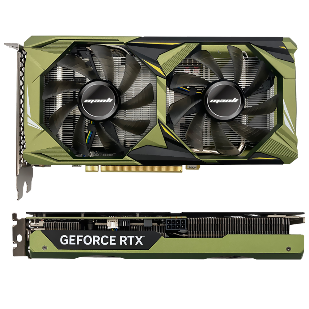 Placa de Vídeo Manli Twin 8GB GeForce RTX4060 GDDR6 - M-NRTX4060/6RGHPPP-M2621