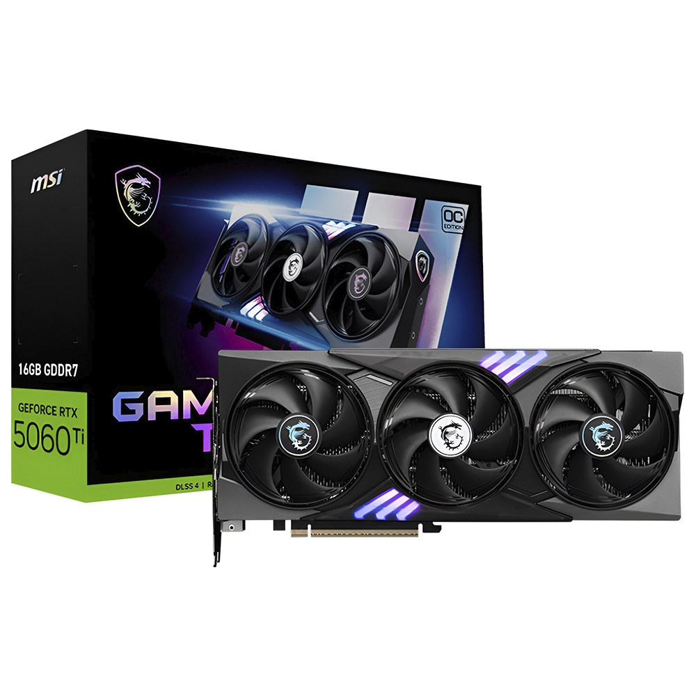 Placa de Vídeo MSI Gaming Trio OC 16GB GeForce RTX5060TI GDDR7 - 912-V535-030