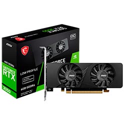 Placa de Vídeo MSI LP OC 6GB GeForce RTX3050 GDDR6 - 912-V812-023