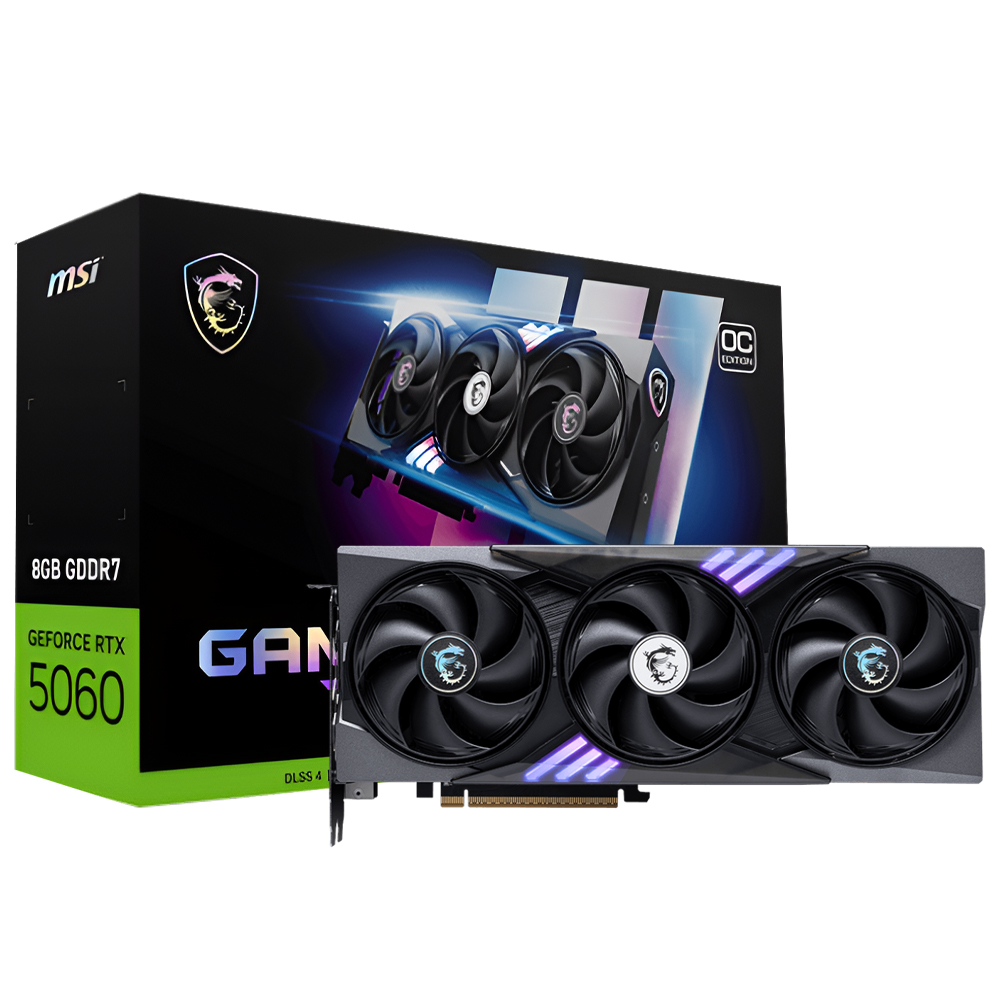 Placa de Vídeo MSI Trio OC 8GB GeForce RTX5060 GDDR7 - 912-V537-021