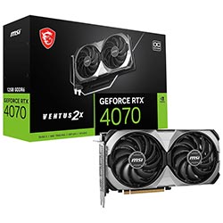 Placa de Vídeo MSI Ventus 2X E1 OC 12GB GeForce RTX4070 GDDR6 - 912-V512-017