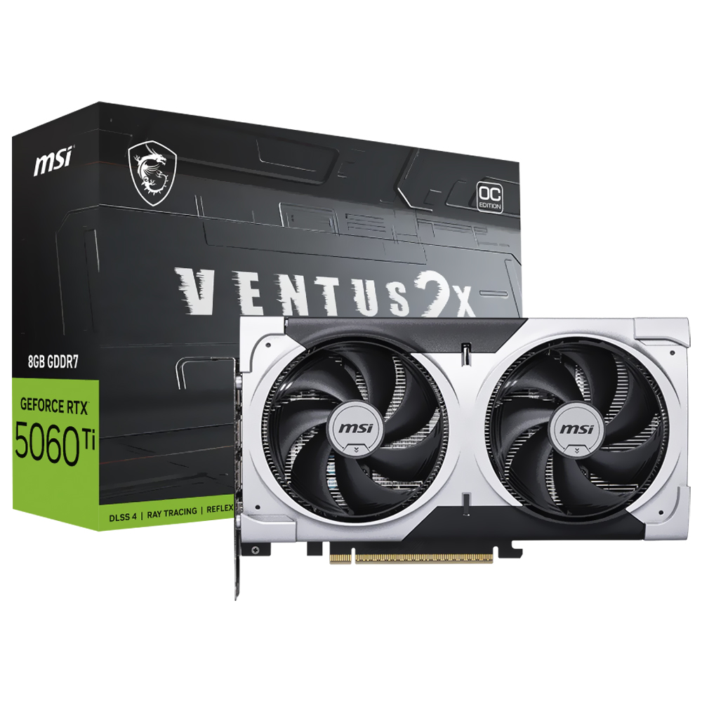 Placa de Vídeo MSI Ventus 2X Plus 8GB GeForce RTX5060TI GDDR7 - 912-V536-051
