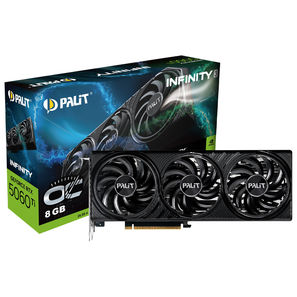 Placa de Vídeo Palit Infinity 3 OC 8GB GeForce RTX5060TI GDDR7 - NE7506TS19P1-GB2062S