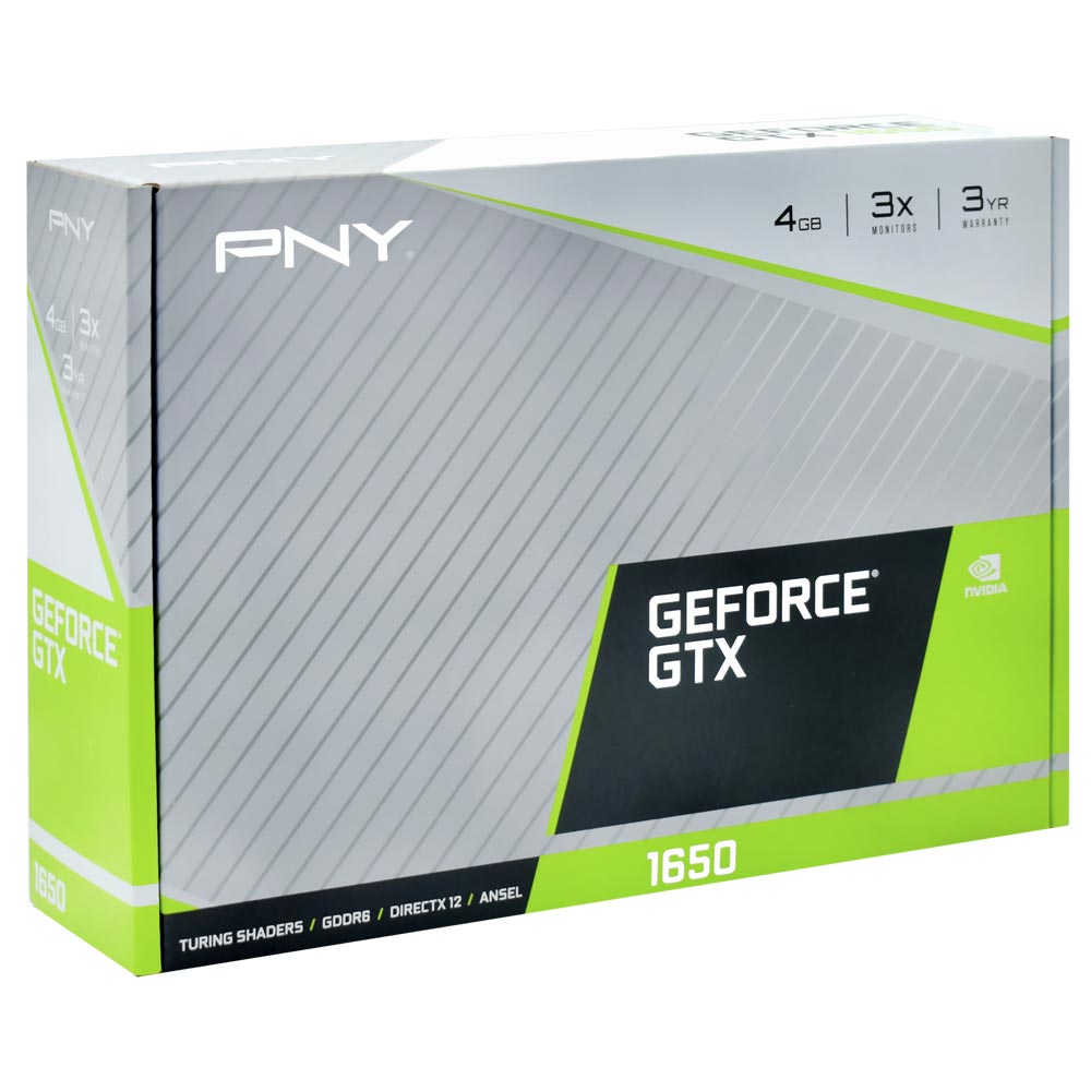 Placa de Vídeo PNY Gaming 4GB GeForce GTX1650 GDDR6 - VCG16504D6DFXPB1