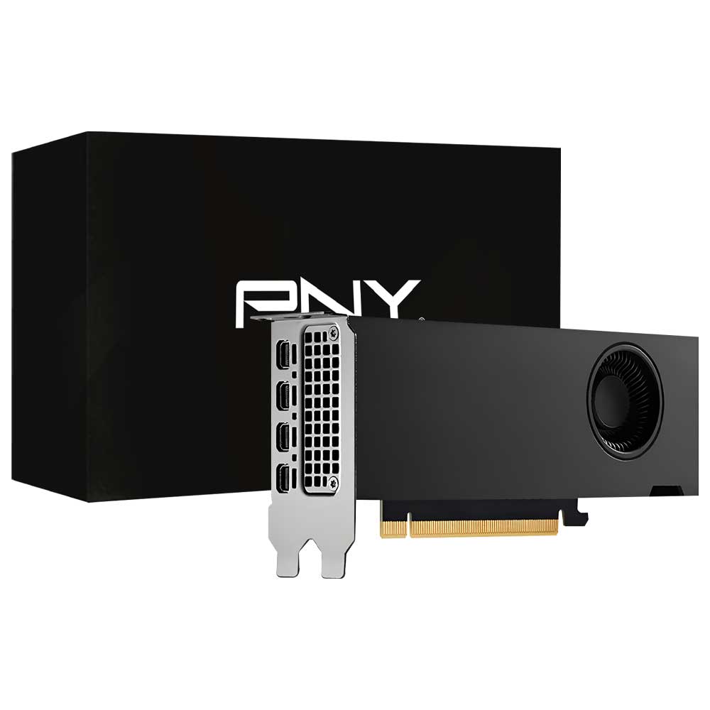 Placa de Vídeo PNY Quadro 6GB NVIDIA RTX A2000 GDDR6 - VCNRTXA2000-PB