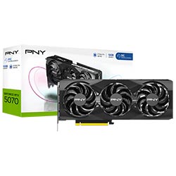 Placa de Vídeo PNY Stealth Mode OC 12GB GeForce RTX5070 GDDR7 - VCG507012TFXPBW1-O