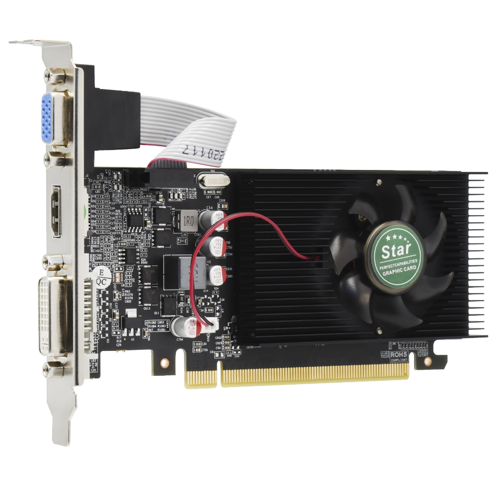 Placa de Vídeo Star Nvidia 2GB GeForce GT610 DDR3 - LOW PROFILE GT610-GRAPHIC