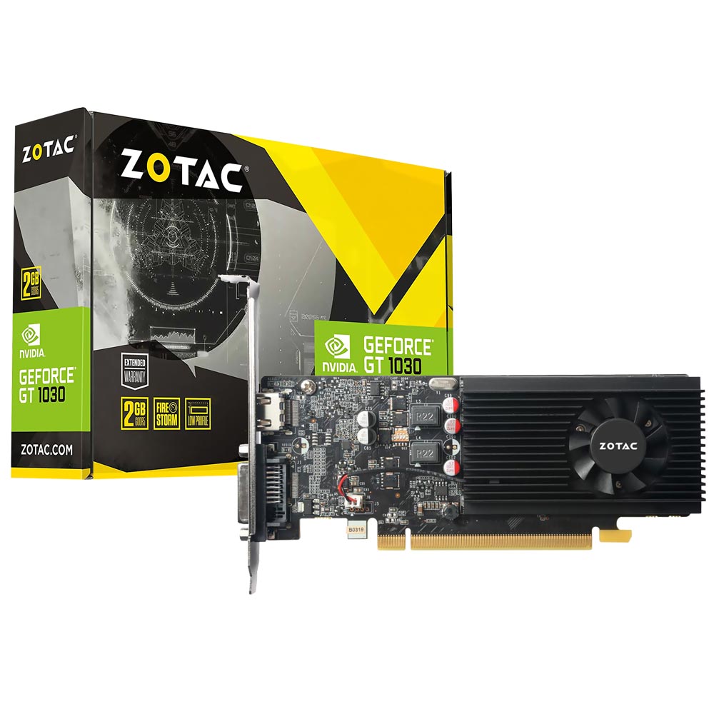 Placa de Vídeo Zotac 2GB GeForce GT1030 GDDR5 - ZT-P10300A-10L
