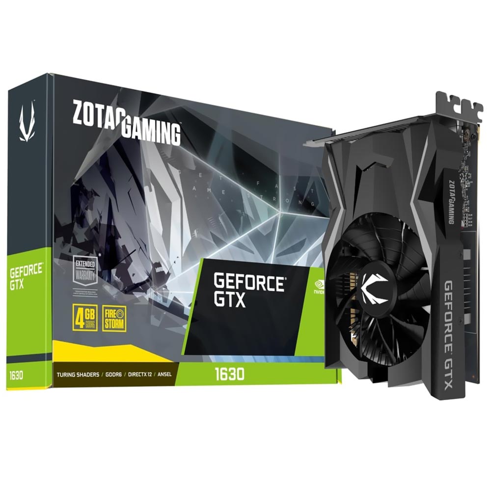 Placa de Vídeo Zotac Gaming 4GB GeForce GTX1630 GDDR6 - ZT-T16300F-10L