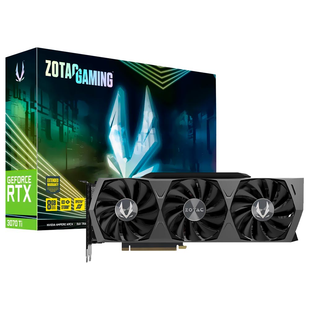 Placa de Vídeo Zotac Gaming 8GB GeForce RTX3070TI GDDR6X - ZT-A30710Q-10P