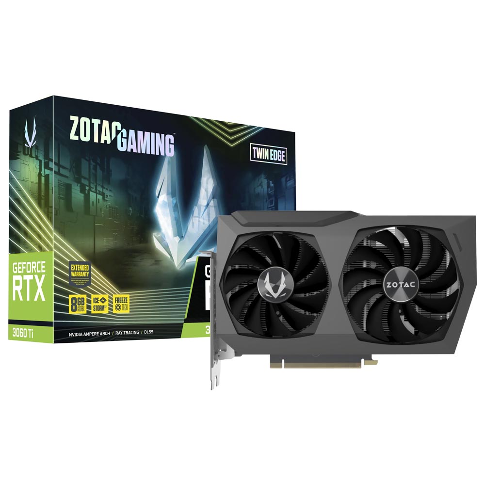 Placa de Vídeo Zotac Twin Edge Gaming 8GB GeForce RTX3060Ti GDDR6X - ZT ...