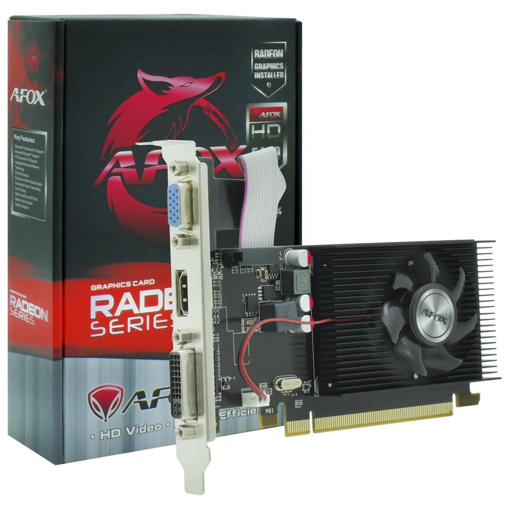 Placa de Vídeo AFOX 1GB Radeon HD5450 DDR3 - AF5450-1024D3L5