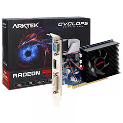 Placa de Vídeo Arktek Cyclops 1GB Radeon R5-230 GDDR3 - AKR230D3S1GL1