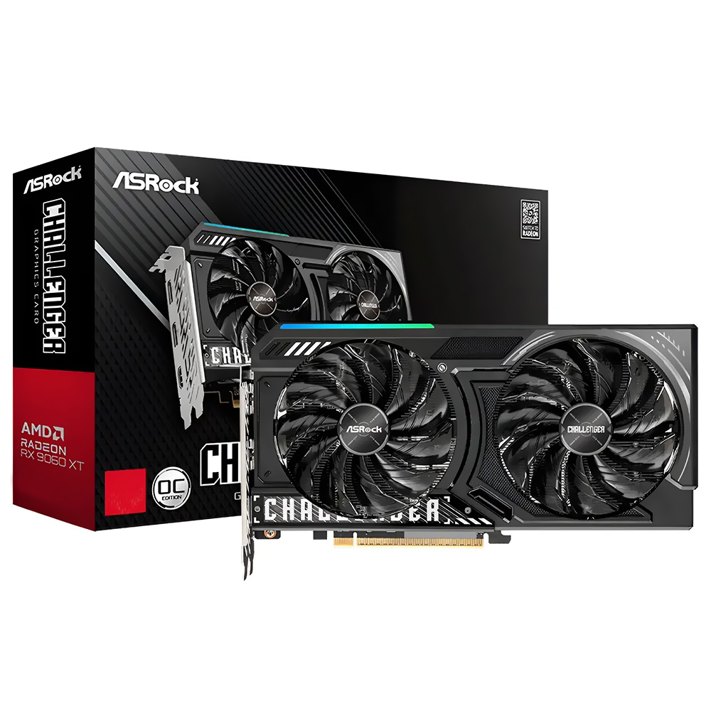 Placa de Vídeo ASRock OC Challenger 16GB Radeon RX9060 XT GDDR6 - 90-GA5QZZ-00UANZ