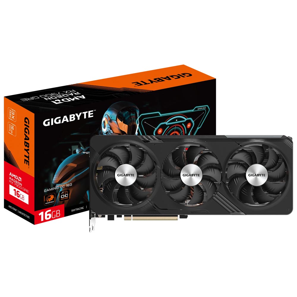 Placa de Vídeo Gigabyte Gaming OC WF 16GB Radeon RX7900 GRE GDDR6 - GV-R79GREGAMING OC-16GD