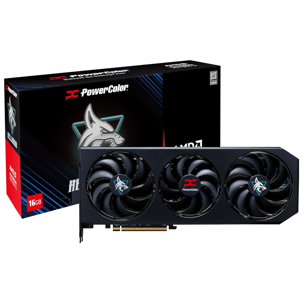 Placa de Vídeo PowerColor Hellbound 16GB Radeon RX9070 GDDR6 - 16G-L/OC