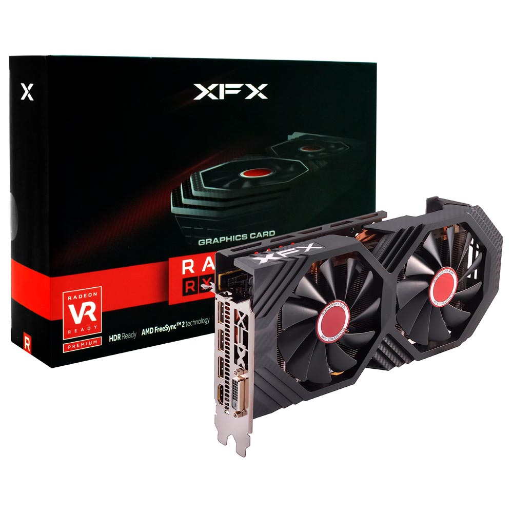 Placa de Vídeo XFX GTS XXX OC 8GB Radeon RX580 DDR5 - RX-580P8DFD6