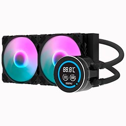 COOLER P/ PROC. DARKFLASH HYDRO DN240D NEBULA ARGB 240MM PRETO 