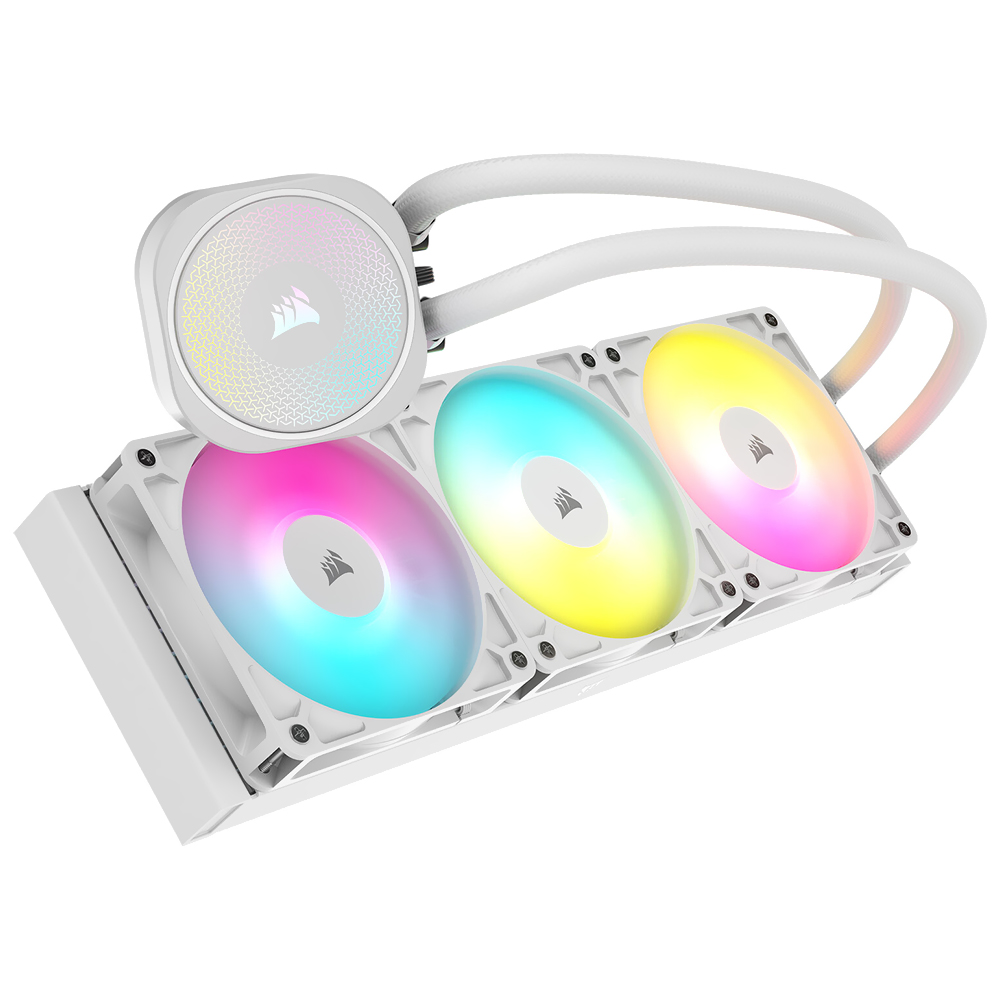 Water Cooler para Processador Corsair Nautilus 360 RS ARGB 360MM - Branco (CW-9060095-WW)