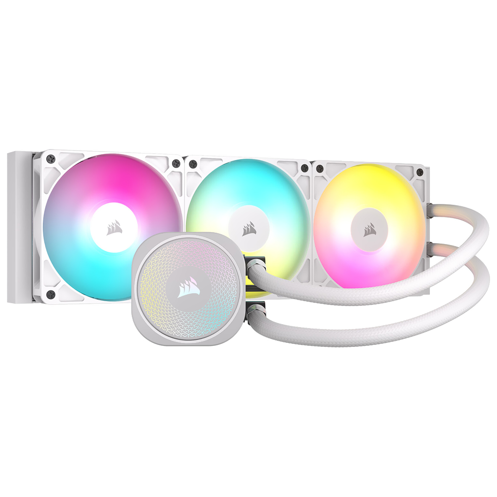 Water Cooler para Processador Corsair Nautilus 360 RS ARGB 360MM - Branco (CW-9060095-WW)