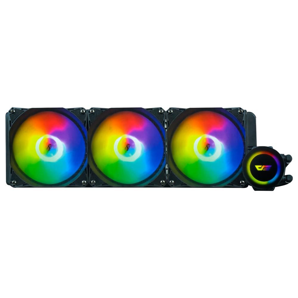 Water Cooler Para Processador darkFlash Aura DA-360 360MM RGB - Preto