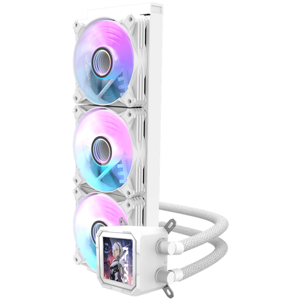 Water Cooler Para Processador darkFlash DV360S Wave Series 360MM ARGB - Branco