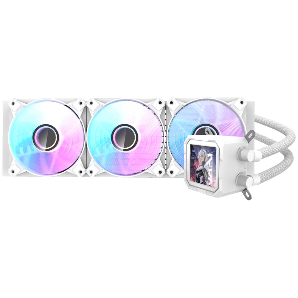 Water Cooler Para Processador darkFlash DV360S Wave Series 360MM ARGB - Branco