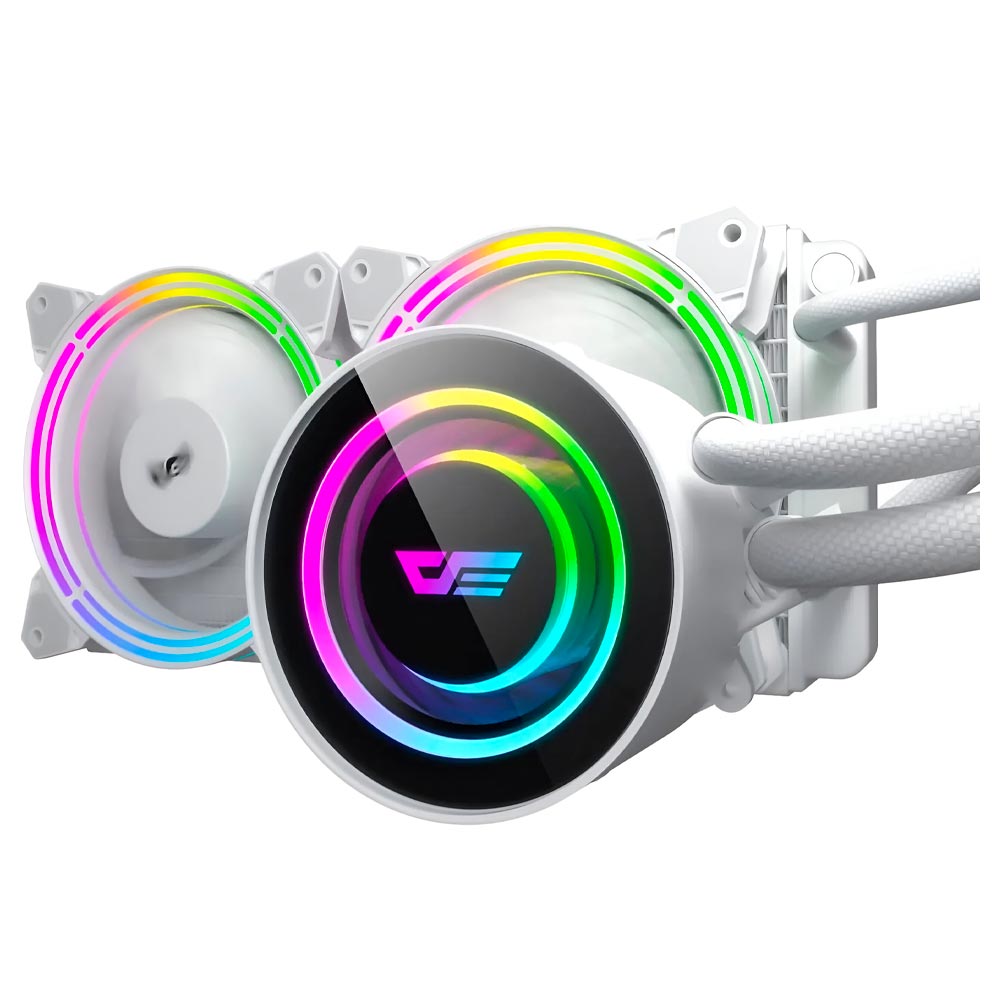 Water Cooler para Processador darkFlash Symphony TR240 HIGH 240MM RGB - Branco