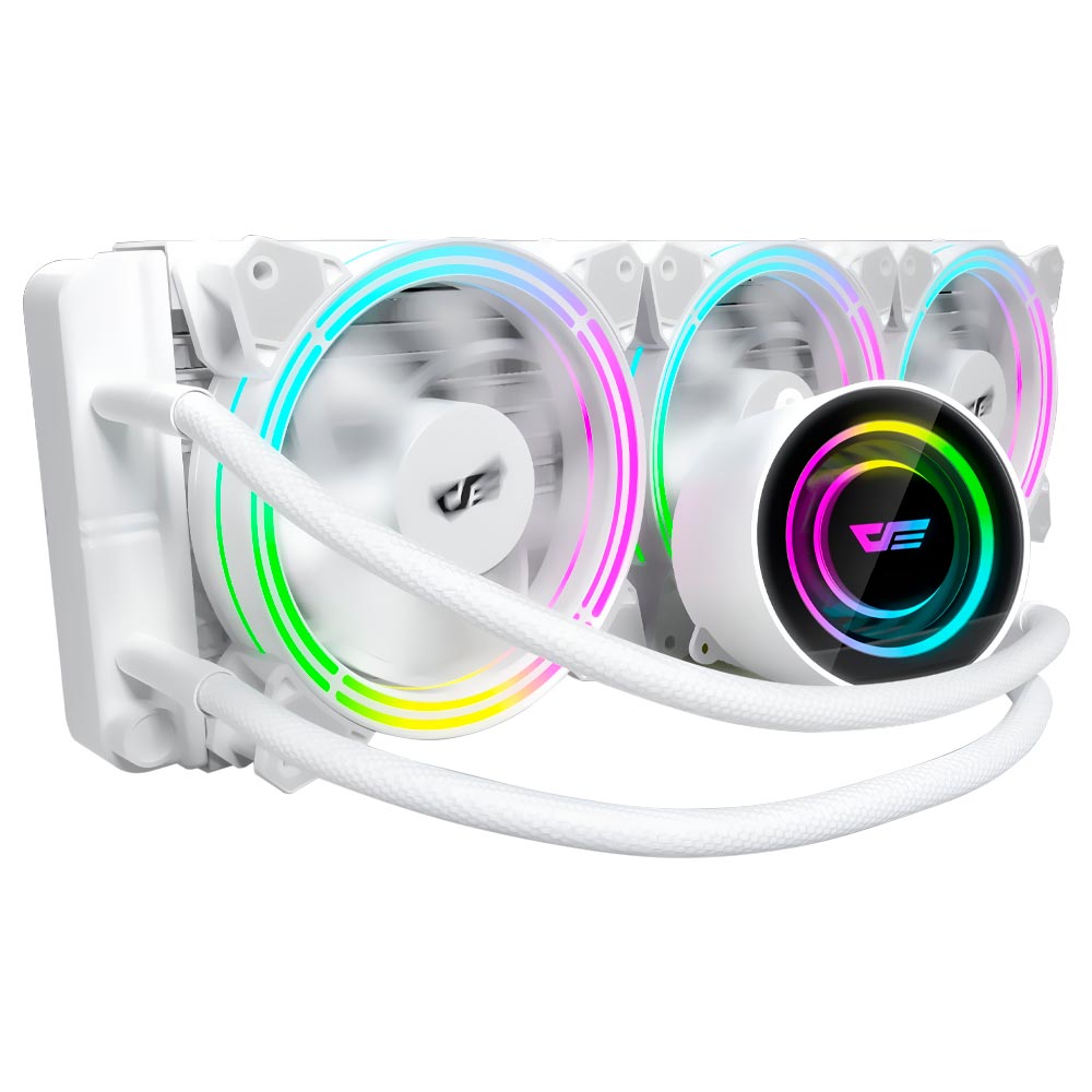 Water Cooler Para Processador darkFlash Symphony TR360 High 360MM RGB - Branco