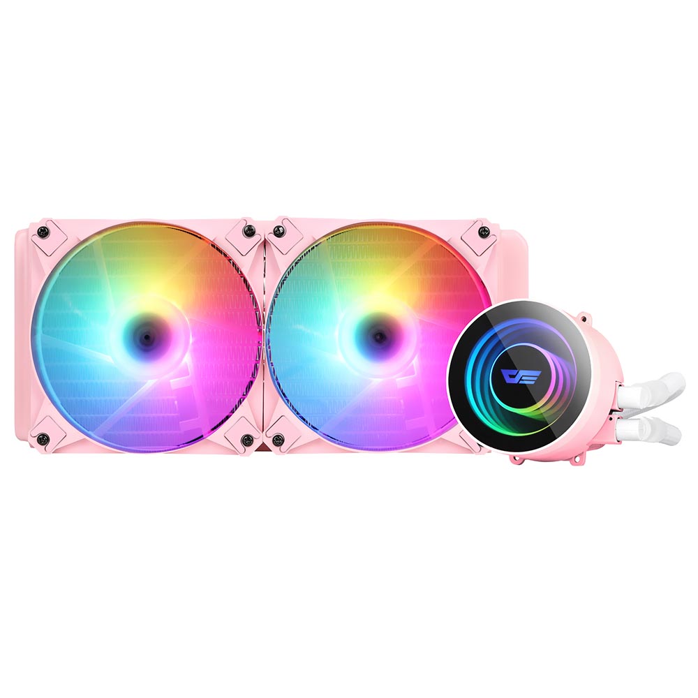 Water Cooler Para Processador darkFlash Twister DX-240 V2 240MM RGB - Rosa