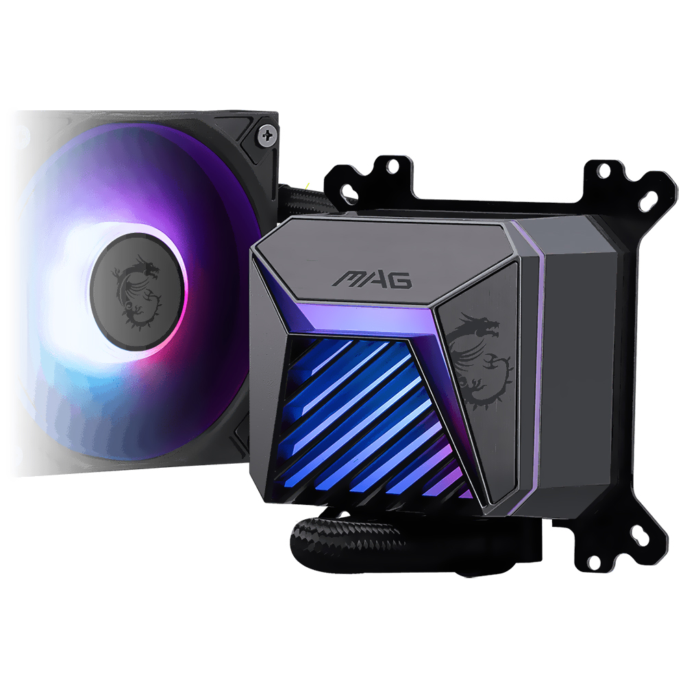 Water Cooler para Processador MSI Mag CoreLiquid A15 240 ARGB 240MM - Preto