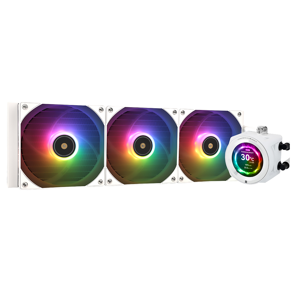 Water Cooler para Processador Thermalright Core Vision 360 White 360MM ARGB - Branco