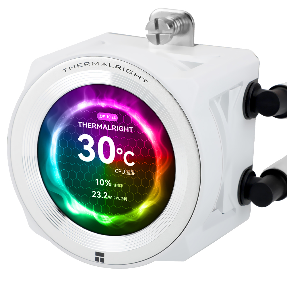 Water Cooler para Processador Thermalright Core Vision 360 White 360MM ARGB - Branco