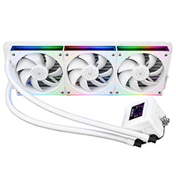 Water Cooler para Processador Thermalright Frozen Warframe SE 360 ARGB White V2 360MM - Branco