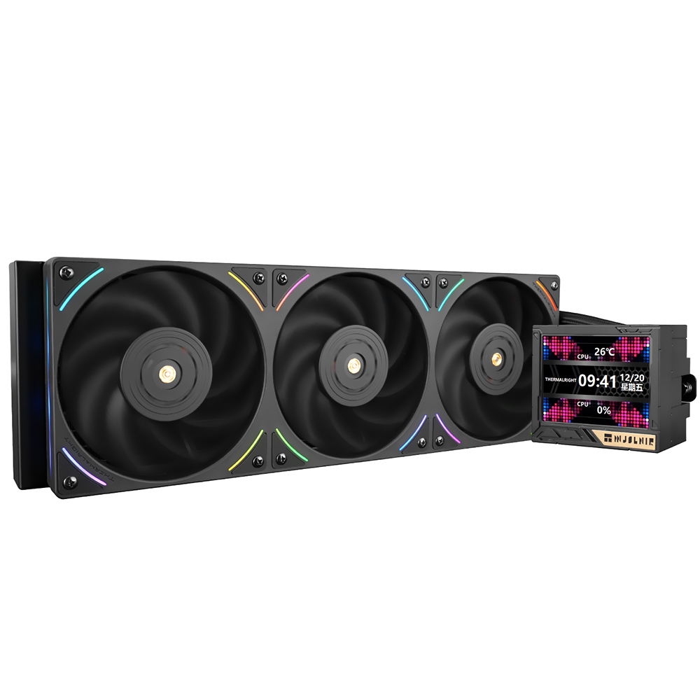 Water Cooler para Processador Thermalright Mjolnir Vision 360 UB Pro ARGB Black 360MM - Preto