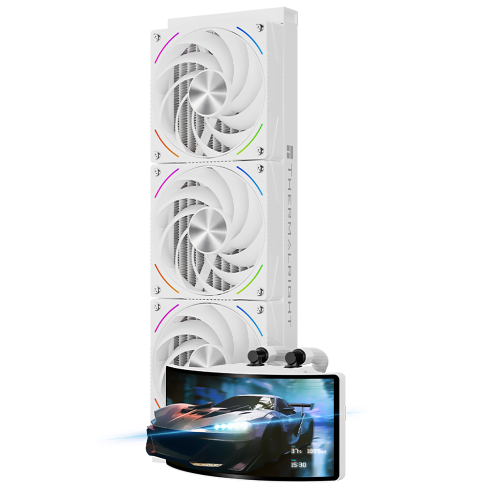 Water Cooler para Processador Thermalright Rainbow Vision 360 Turbo ARGB White 360MM - Branco