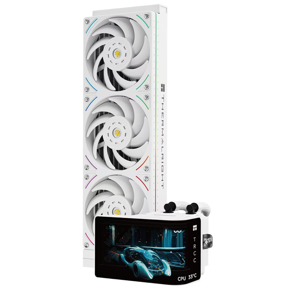 Water Cooler para Processador Thermalright Wonder Vision 360 Turbo ARGB White 360MM - Branco