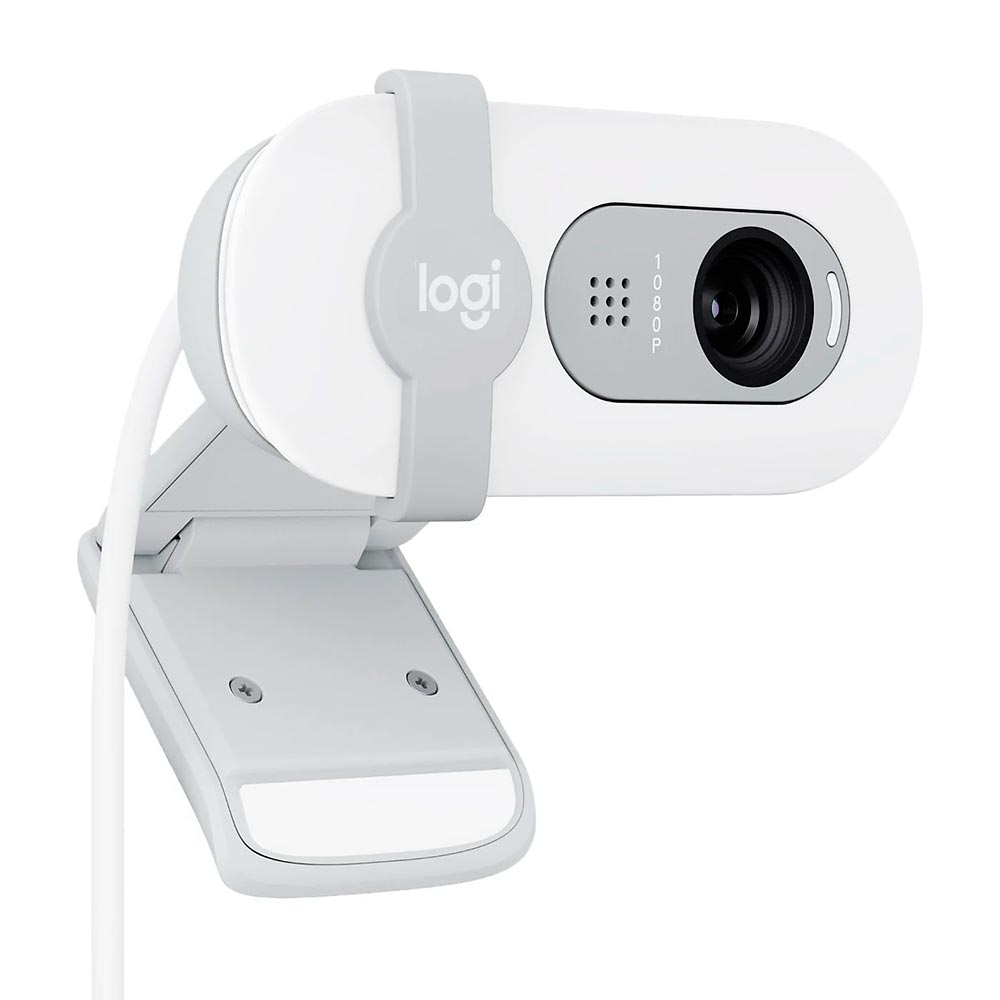 Webcam Logitech Brio 100 1080P / FHD - Branco (960-001615)